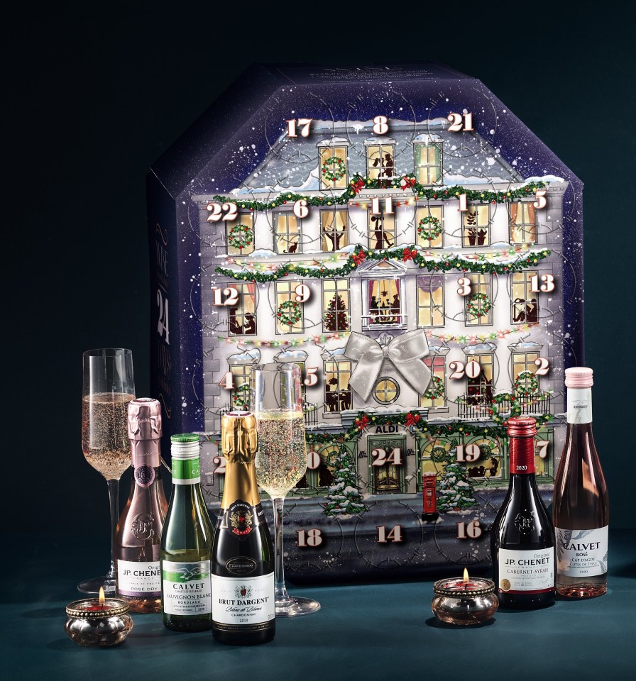 The Aldi wine calendar sells for £59.99 this year