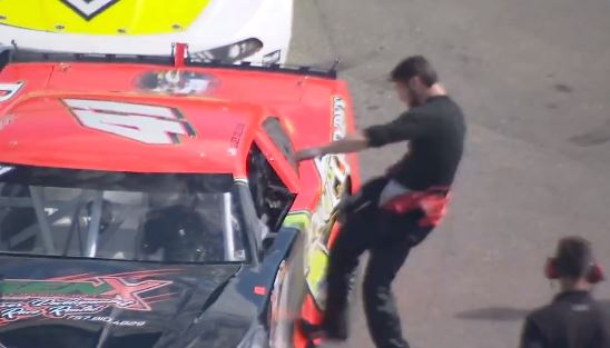 Andrew Grady went on a shocking attack at Saturday’s NASCAR