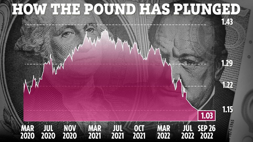 The pound fell to its lowest levels since 1971