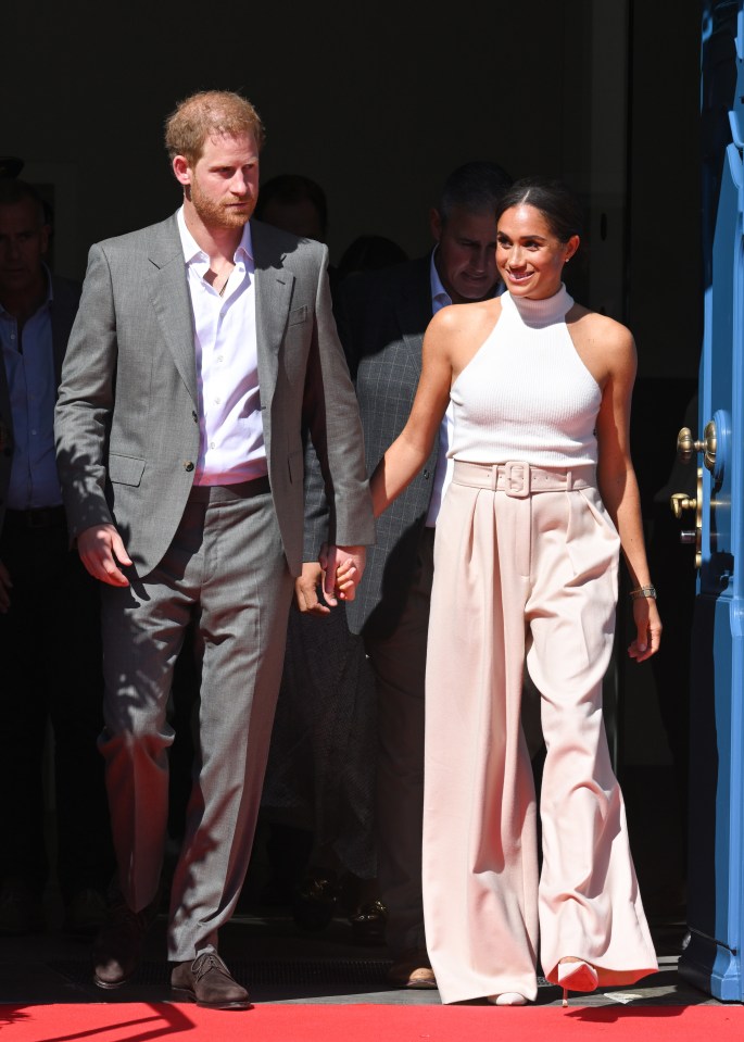 Harry and Meghan at an Invictus Games event in Germany