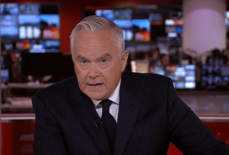 The BBC’s Huw Edwards announced the news last night