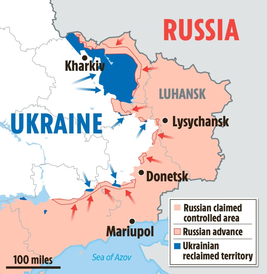 Ukraine have made massive gains in reclaiming territory recently