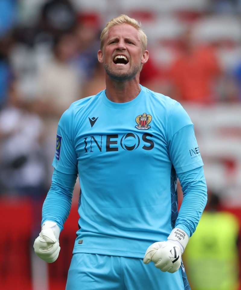 Kasper Schmeichel followed Ramsey to the South of France