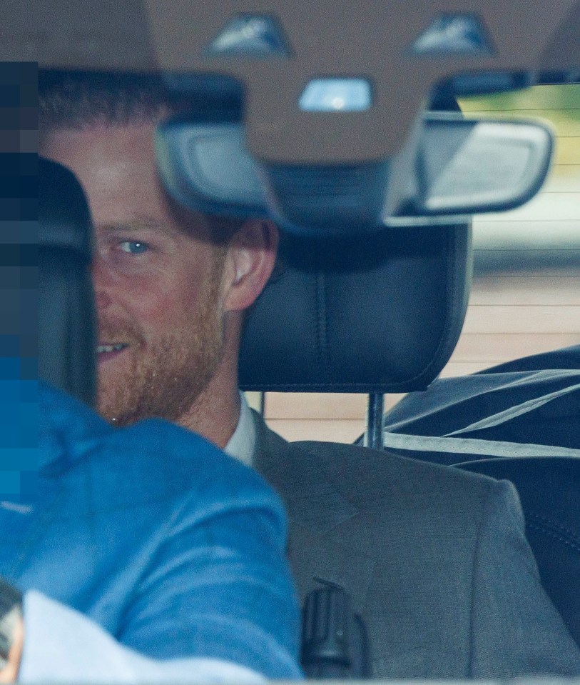 Prince Harry was also grinning this morning after his wife's speech