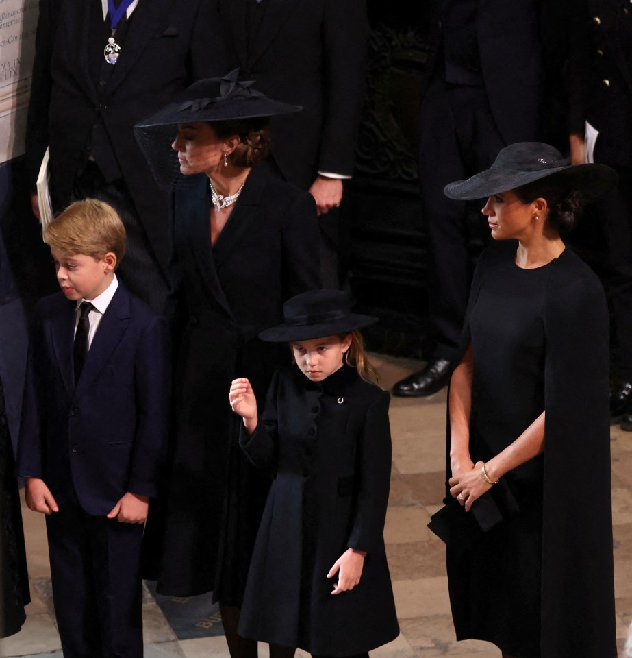 It is thought to be the first time Princess Charlotte has worn jewellery in public