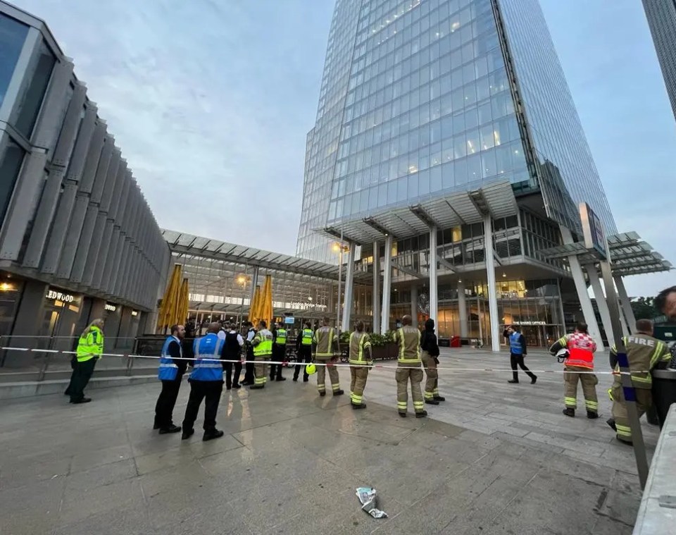 The area outside London Bridge Station was cordoned off