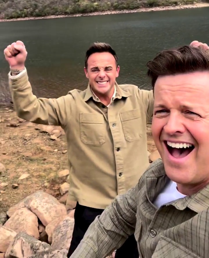 Ant and Dec posted a video from sunny South Africa today