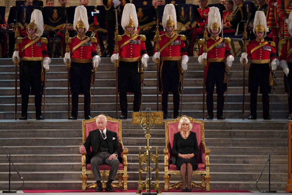 The chairs were positioned at the head of the chamber