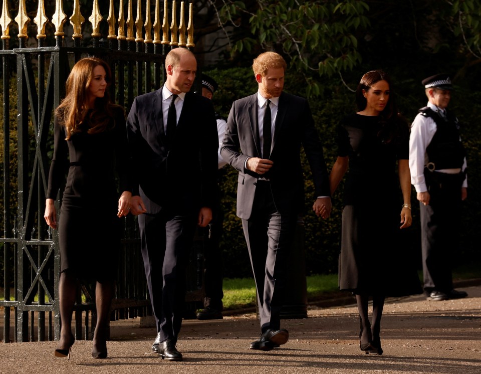 Their appearance came moments after William paid tribute to his ‘Grannie’