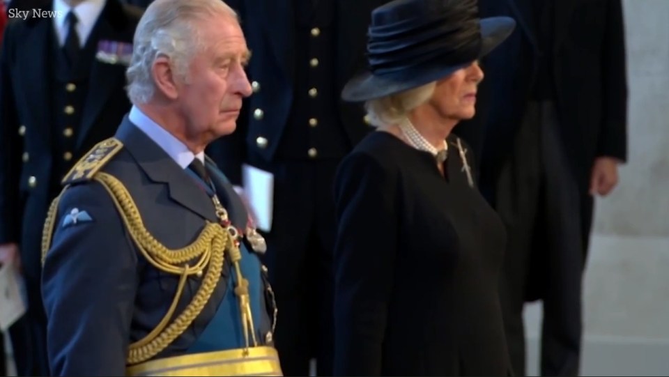 As the camera focused on Charles, some royal fans believed that he appeared to be swaying backwards