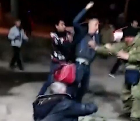 Vlad's drunken recruits have been filmed fighting each other