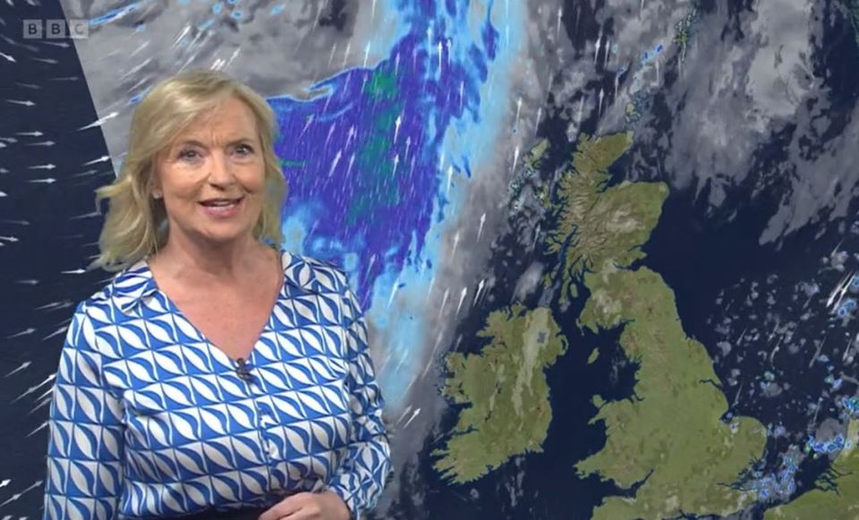 Carol apparently kept talking after her weather report