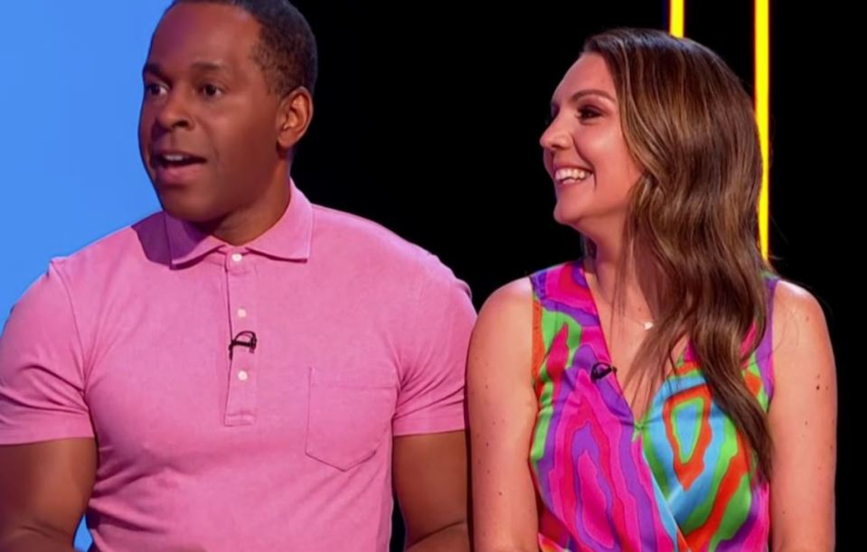 Andi Peters and Laura Tobin competed on one team