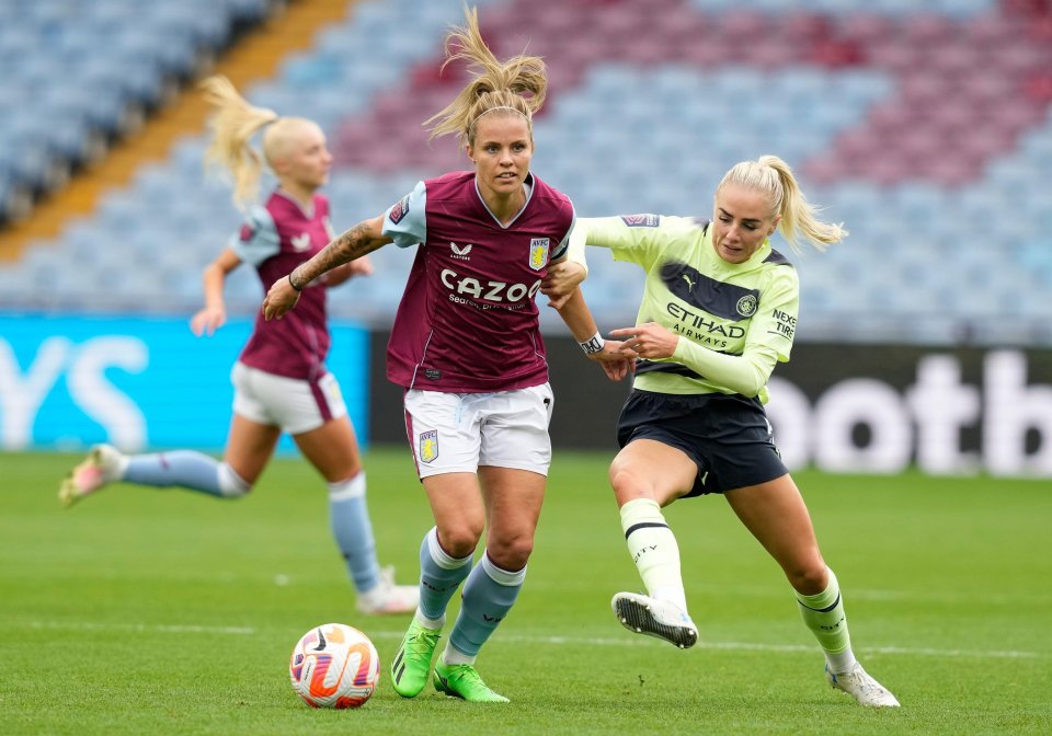 Rachel Daly got her Aston Villa career off to a stunner with two goals on her club debut