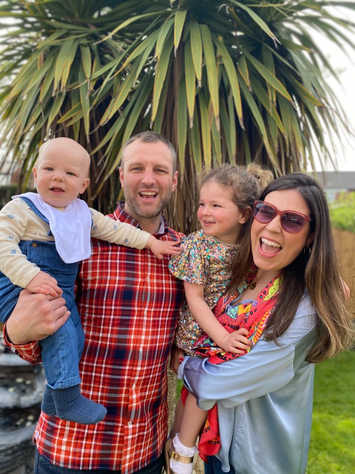 Charlotte Mills with husband Ross, daughter Margaux and son Billy