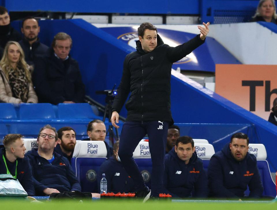 Rowe while in charge of Chesterfield, a club he left by mutual consent