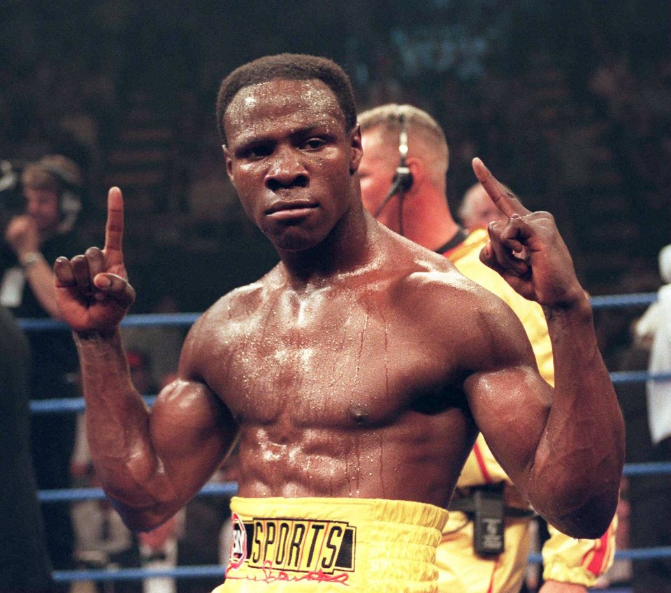 Boxing legend Chris, pictured here in 1995 in Whitley Bay, is 'well up' for the challenge