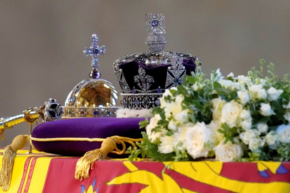 Her Majesty is lying in state at Westminster Hall