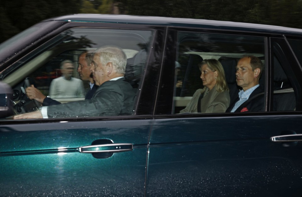 Prince William drives his uncles and Sophie Wessex into Balmoral