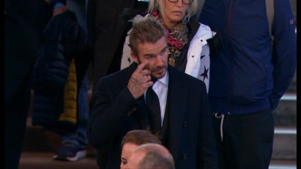 David Beckham was among those paying tribute