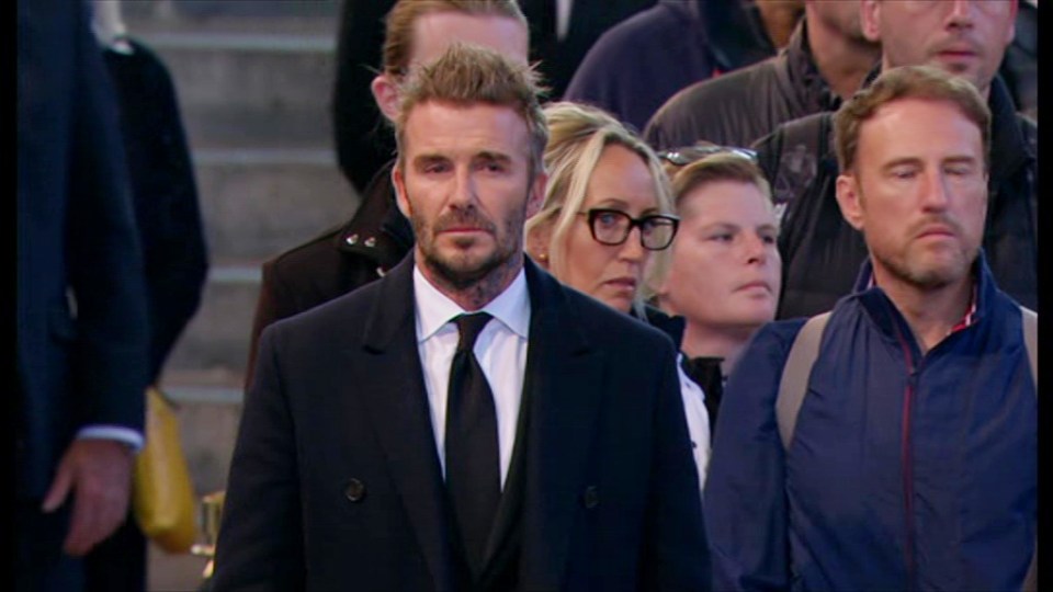 David Beckham waited 13 hours to get to Westminster Hall to pay respects to Queen Elizabeth,