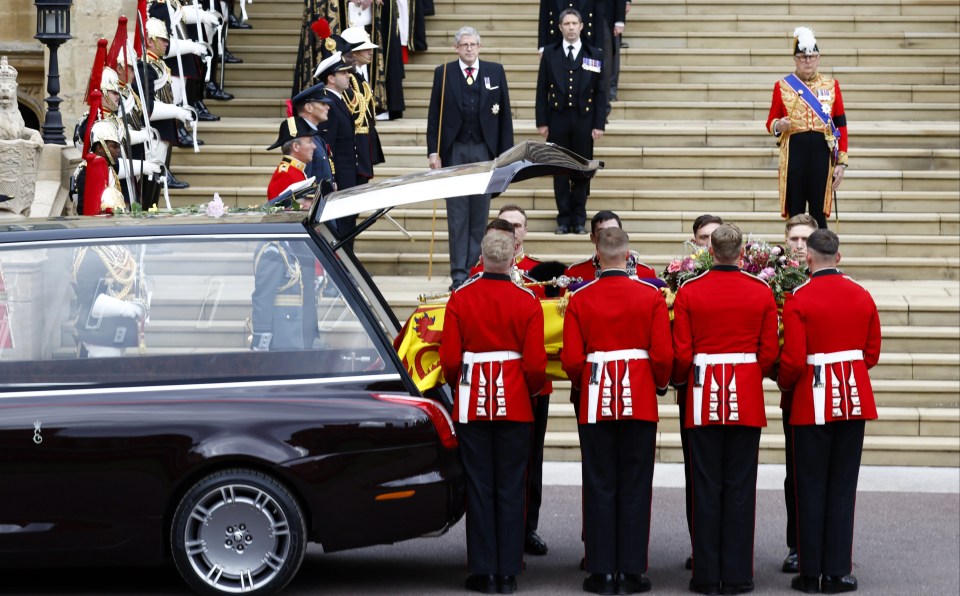 They had the tough job of carrying the coffin