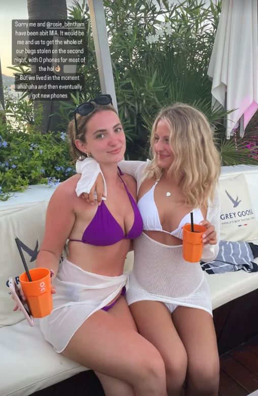 Rosie and Daisy went on holiday to Ibiza together