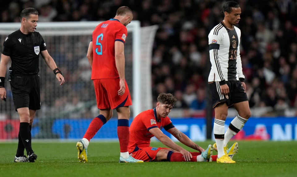 John Stones was forced off for England through injury