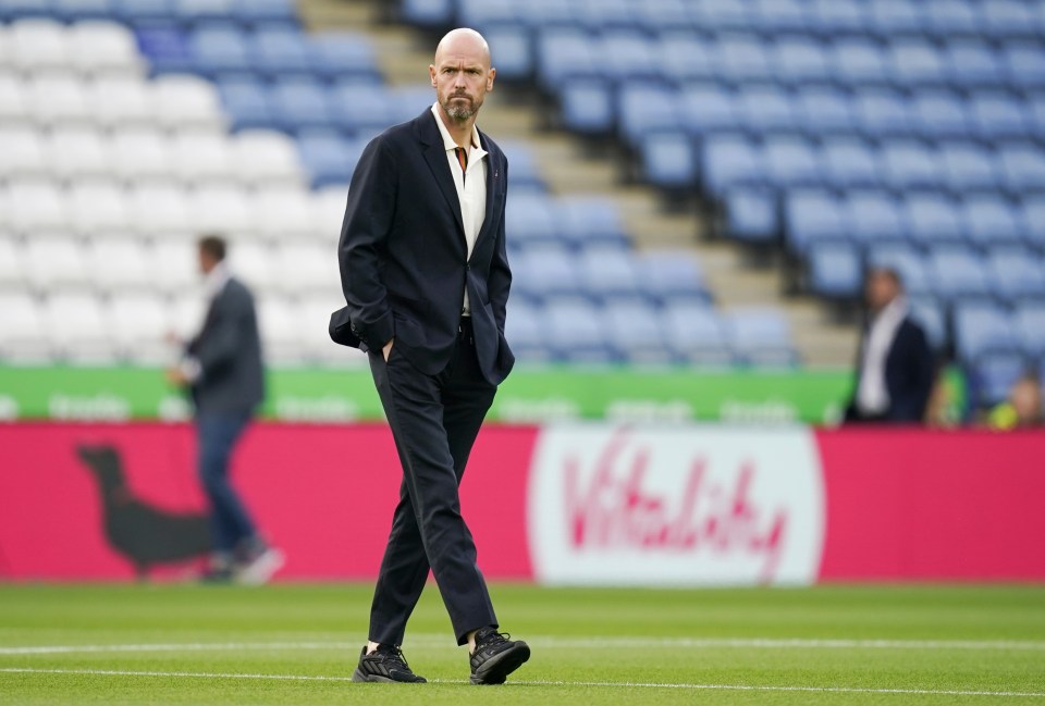 Erik ten Hag arrives at Leicester City