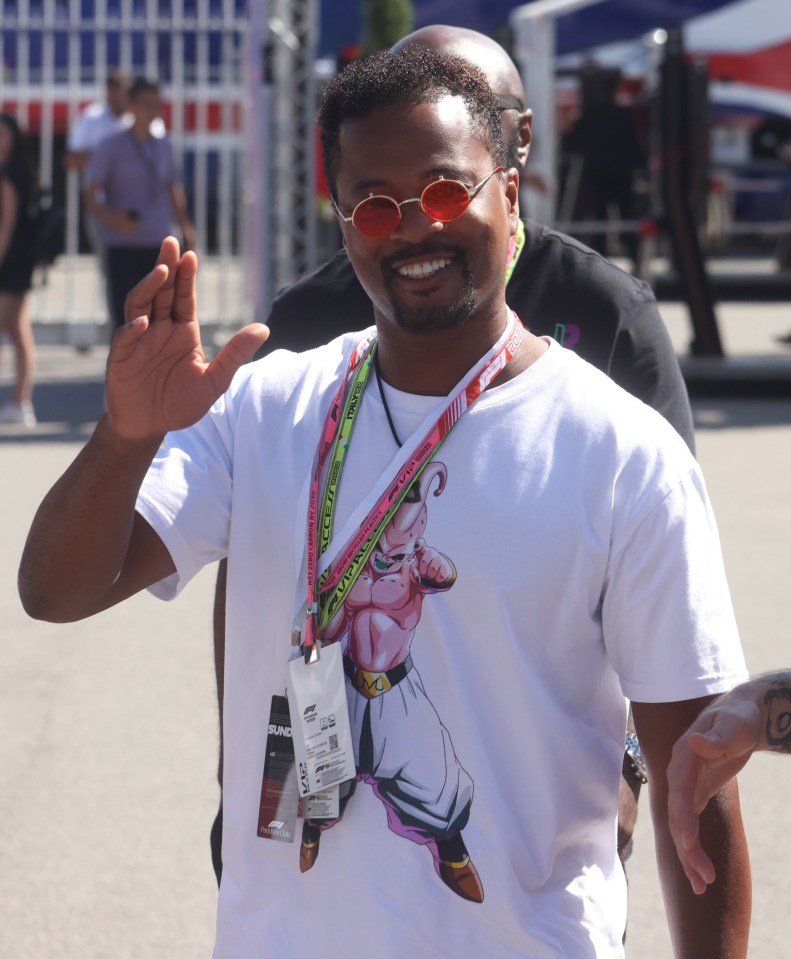 Evra was in attendance at the F1 Italian Grand Prix last weekend