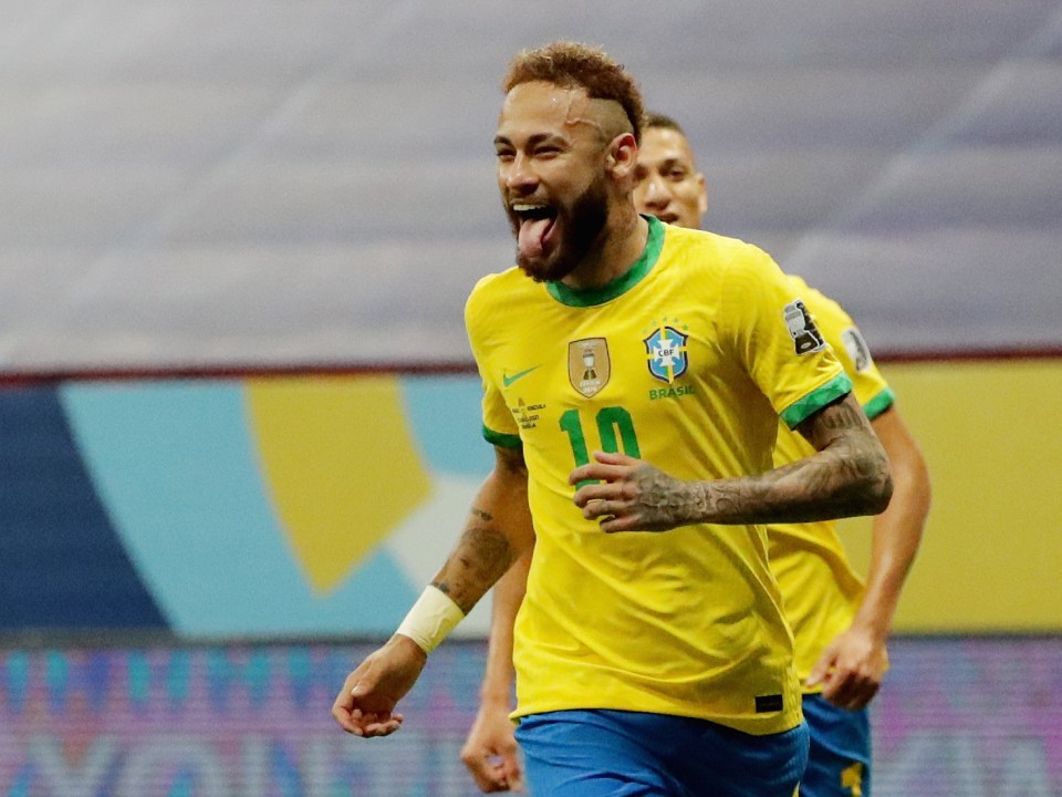 Neymar is closing in on the Brazilian goalscoring record