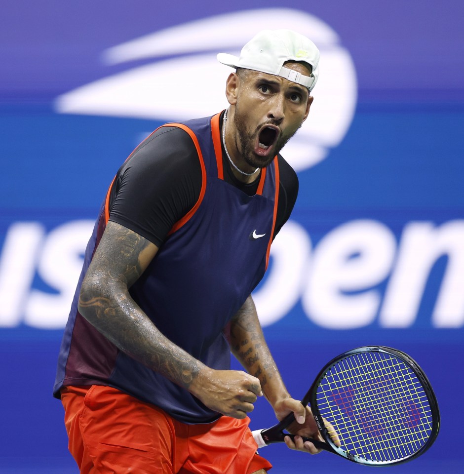 Nick Kyrgios looks focused and determined to go all the way in New York