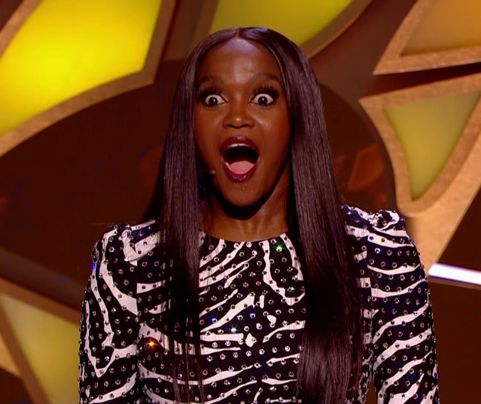 Oti Mabuse was seen gasping on shock as the star was revealed