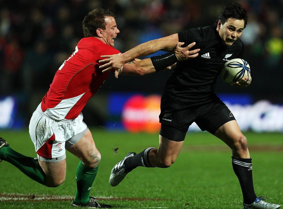 Guildford during a game for the All Blacks back in 2010