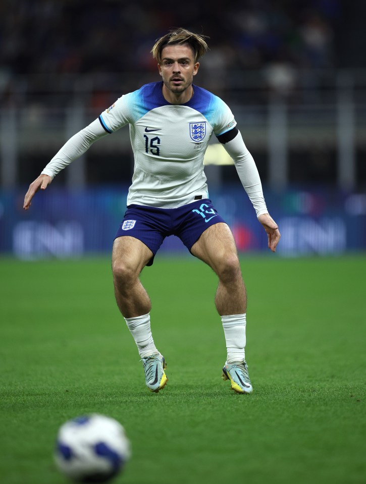 Jack Grealish picked up a booking in England's Nations League clash with Germany