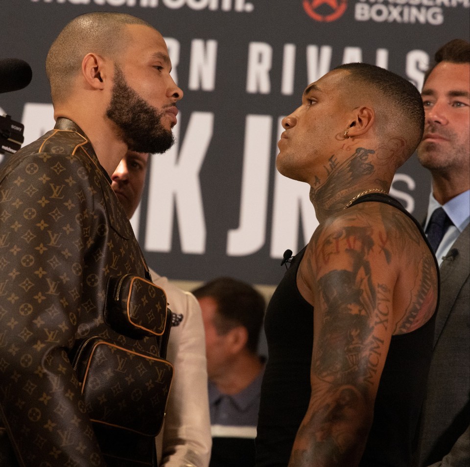 Chris Eubank Jr and Conor Benn ahead of their fight