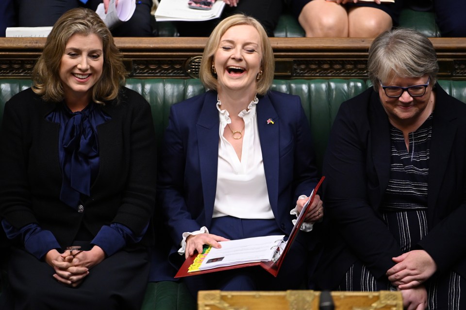 Liz Truss cheered Tory backbenchers yesterday as she tore into Labour leader Sir Keir Starmer over tax rises at her first Prime Minister’s Questions