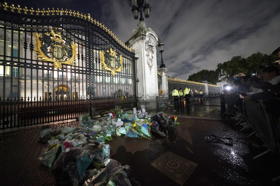 Mourners spent several hours outside Buckingham Palace and many have stayed deep into the night