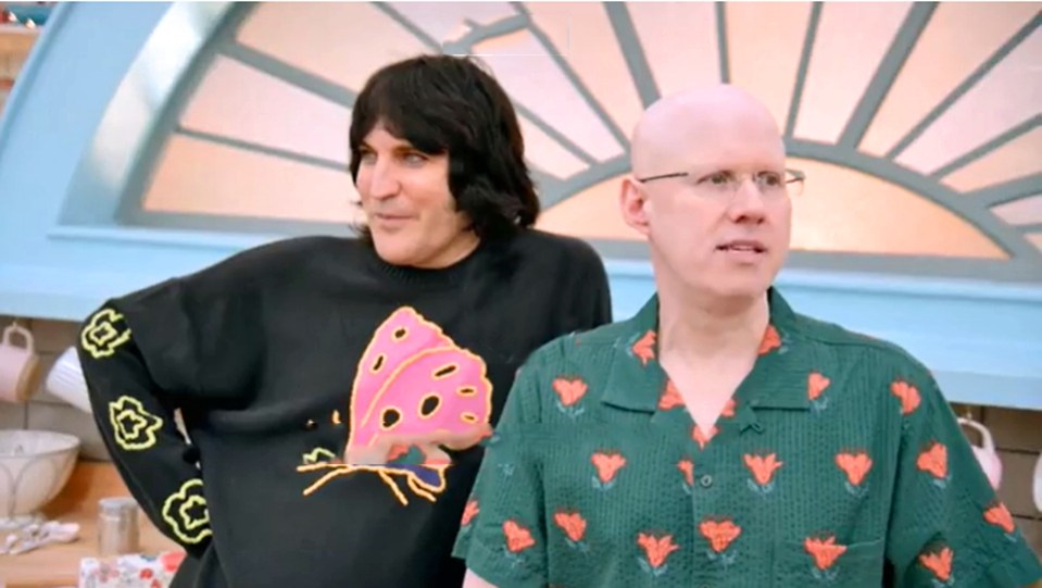 Bake Off host Noel Fielding, left, told how the duo would get a free pass to next week