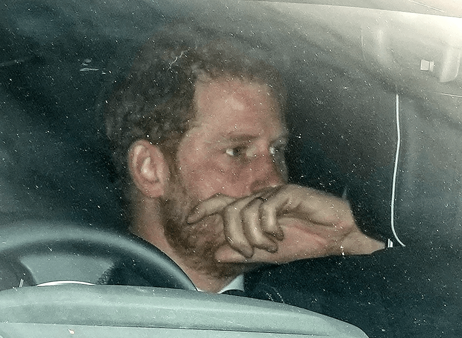 Prince Harry left Balmoral for Windsor yesterday