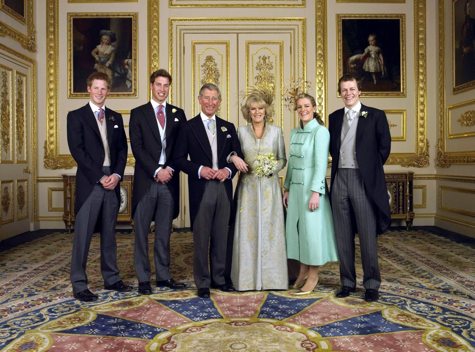 The stepchildren celebrated the marriage of Charles and Camilla in 2005