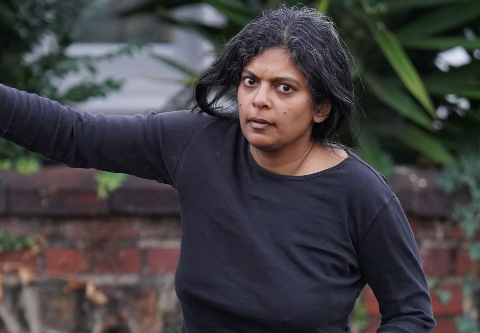 Rupa Huq outside her home in London after she was suspended by the Labour Party on Tuesday for describing Chancellor of the Exchequer Kwasi Kwarteng as “superficially black"