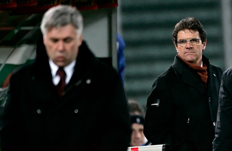 Fabio Capello named Carlo Ancelotti as the best Italian manager of all time