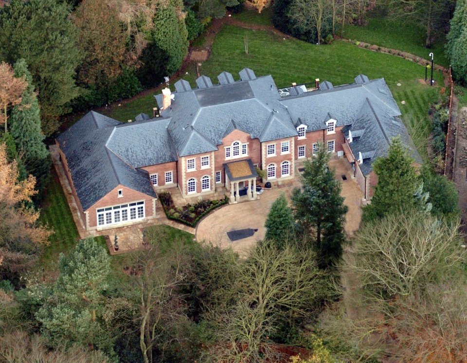 Wayne and Coleen's mansion in Prestbury, Cheshire