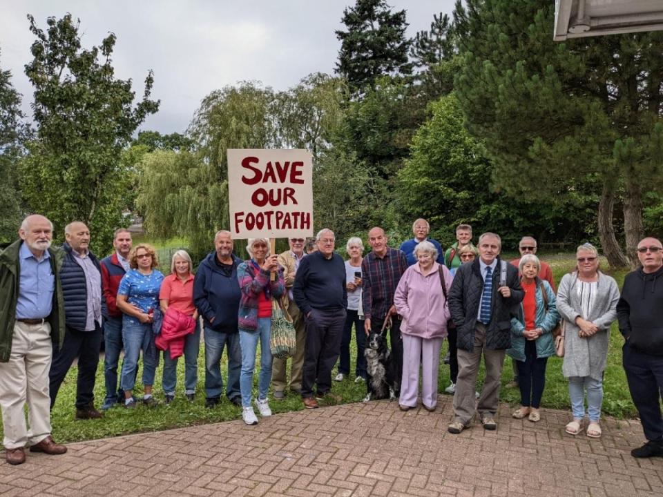 Residents have been on the warpath against for the footpath for an epic 18-years