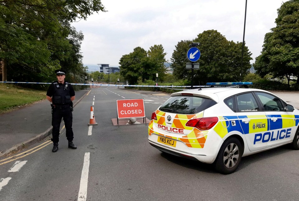 Cops rushed to the scene of the crash in Sheffield