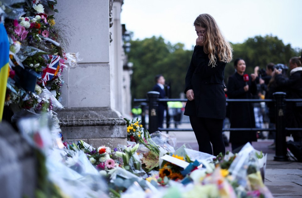 Crowds have gathered outside royal residences to pay their respects