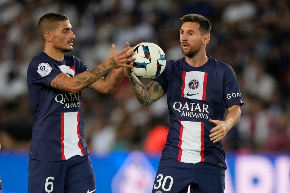 Messi and Verratti later combined brilliantly for PSG's second goal against Toulouse