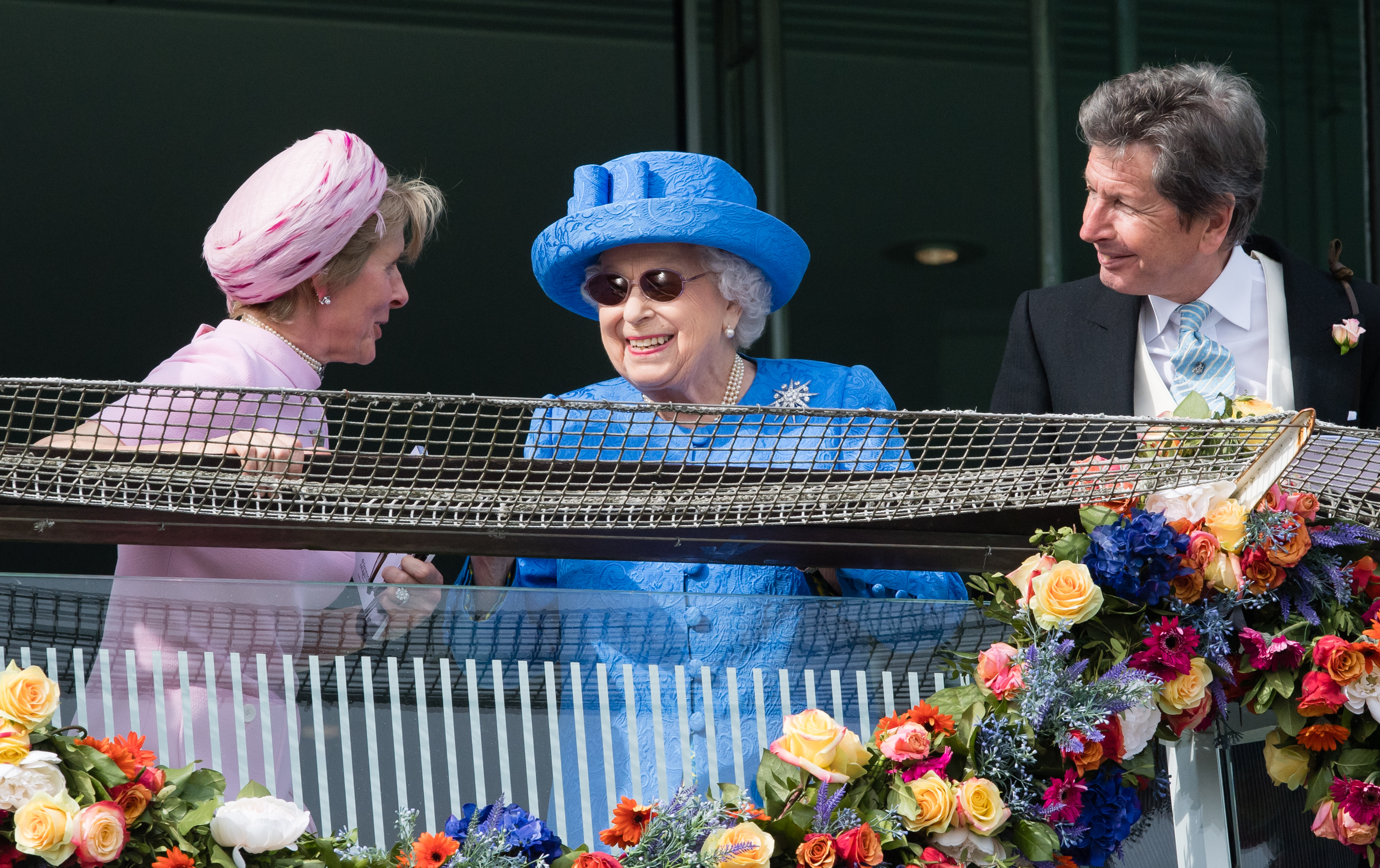 Queen Elizabeth II pictured at the Epsom Derby in June 2019