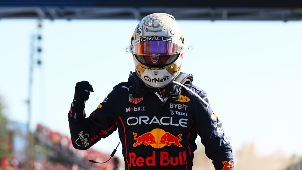 Verstappen took the chequered flag in Monza